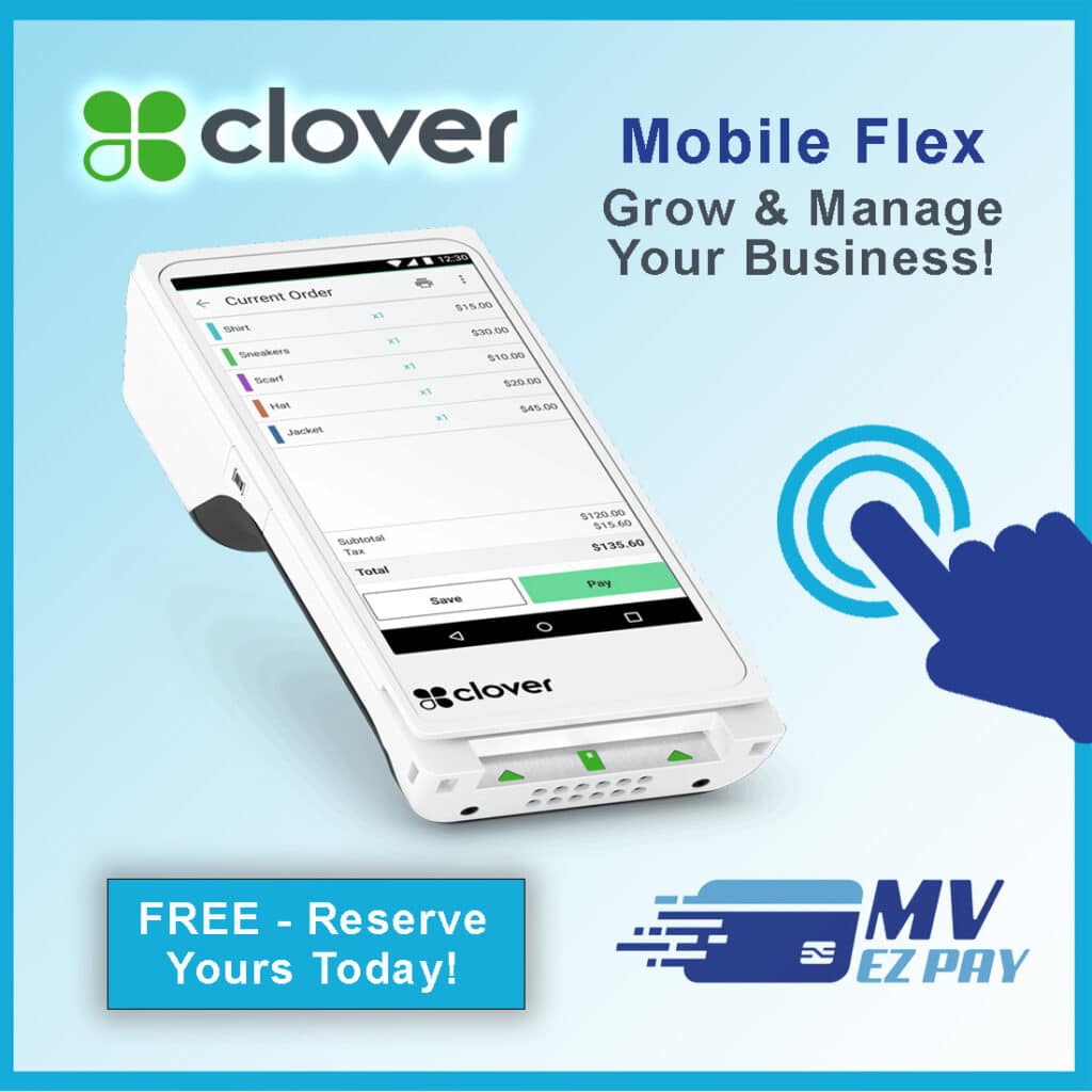 MV EZ Pay Free Clover Flex POS